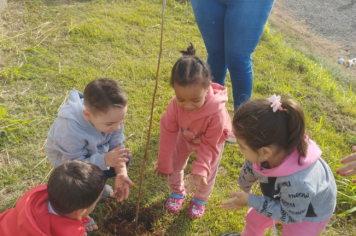 Foto - Prefeitura de Taiúva celebra o Dia Mundial do Meio Ambiente com plantio de árvores nas escolas