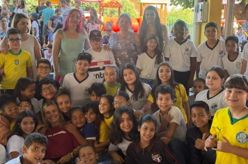Foto - Caravana do Esporte reúne alunos e comunidade em Taiúva no Dia do Desafio 2026