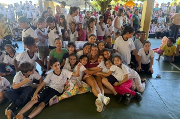 Foto - Caravana do Esporte reúne alunos e comunidade em Taiúva no Dia do Desafio 2026