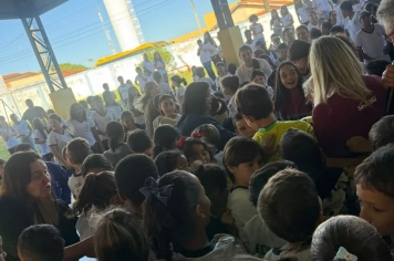 Foto - Caravana do Esporte reúne alunos e comunidade em Taiúva no Dia do Desafio 2026