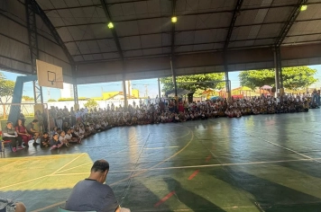 Foto - Caravana do Esporte reúne alunos e comunidade em Taiúva no Dia do Desafio 2026