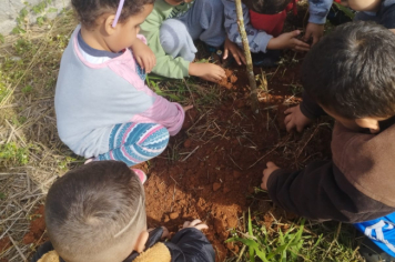 Foto - Prefeitura de Taiúva celebra o Dia Mundial do Meio Ambiente com plantio de árvores nas escolas