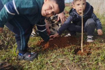 Foto - Prefeitura de Taiúva celebra o Dia Mundial do Meio Ambiente com plantio de árvores nas escolas