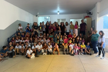 Foto - Caravana do Esporte reúne alunos e comunidade em Taiúva no Dia do Desafio 2026