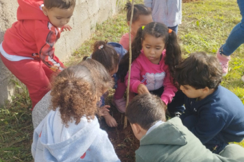 Foto - Prefeitura de Taiúva celebra o Dia Mundial do Meio Ambiente com plantio de árvores nas escolas