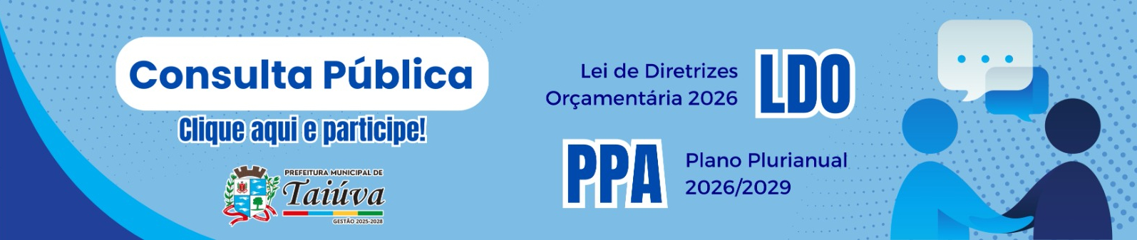 Consulta Pública - PPA 2026 a 2029 e LDO 2026