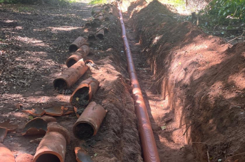 Obras de recuperação da rede de esgoto são concluídas em Taiúva