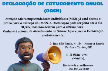 Prazo Aberto para Declaração de Faturamento Anual do MEI