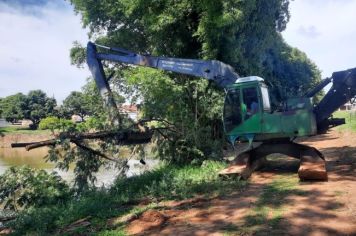 PREFEITURA INICIA OBRA DE DESASSOREAMENTO DO LAGO MUNICIPAL 