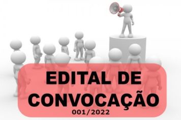 EDITAL DE CONVOCAÇÃO 001/2022