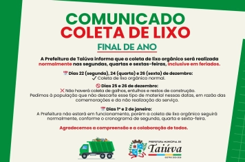 INFORMATIVO – COLETA DE LIXO 