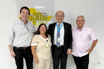 Prefeito de Taiúva cobra melhorias na Via Fabiano Zacarelli durante reunião no DER