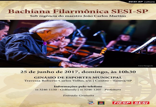 Taiúva ir receber a bachiana filarmnica do sesi-sp