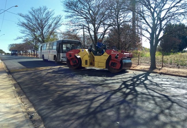 Taiúva  recapeamento asfltico a todo vapor!