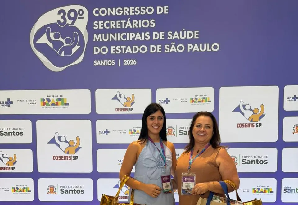 Taiúva participa de congresso estadual de saúde e reforça compromisso com o SUS