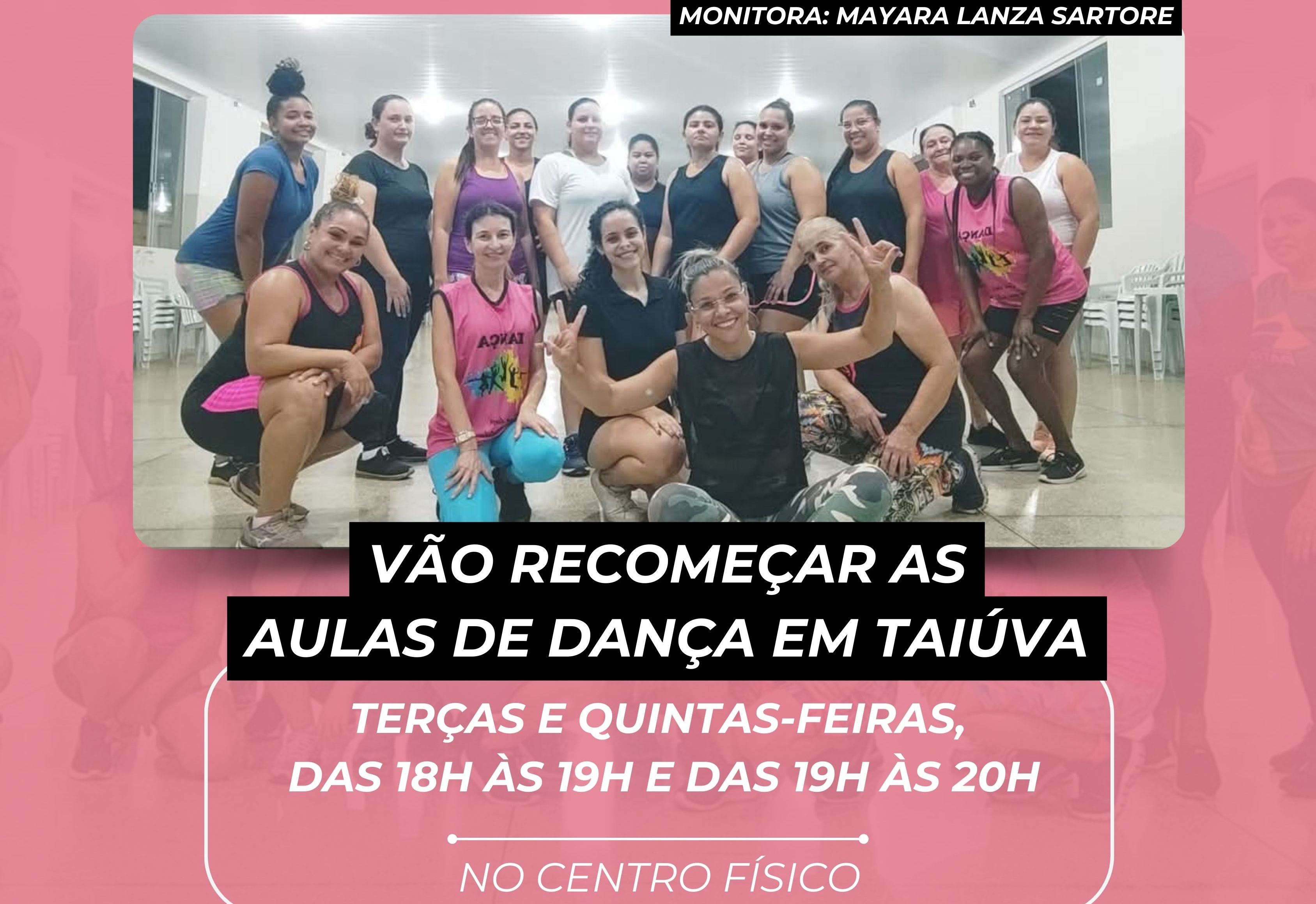 As aulas de dança estão de volta em Taiúva