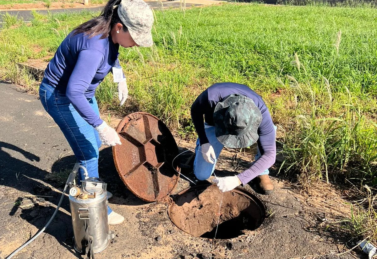 Prefeitura de Taiúva realizou ação de controle de pragas na rede de esgoto