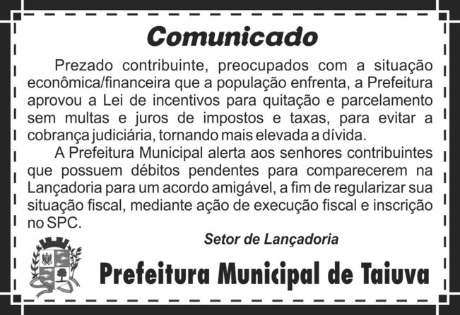 Comunicado 