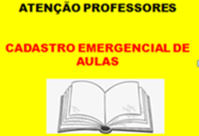 Cadastro Emergencial de Aulas