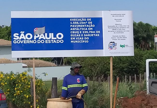Taiúva- Obras em andamento!