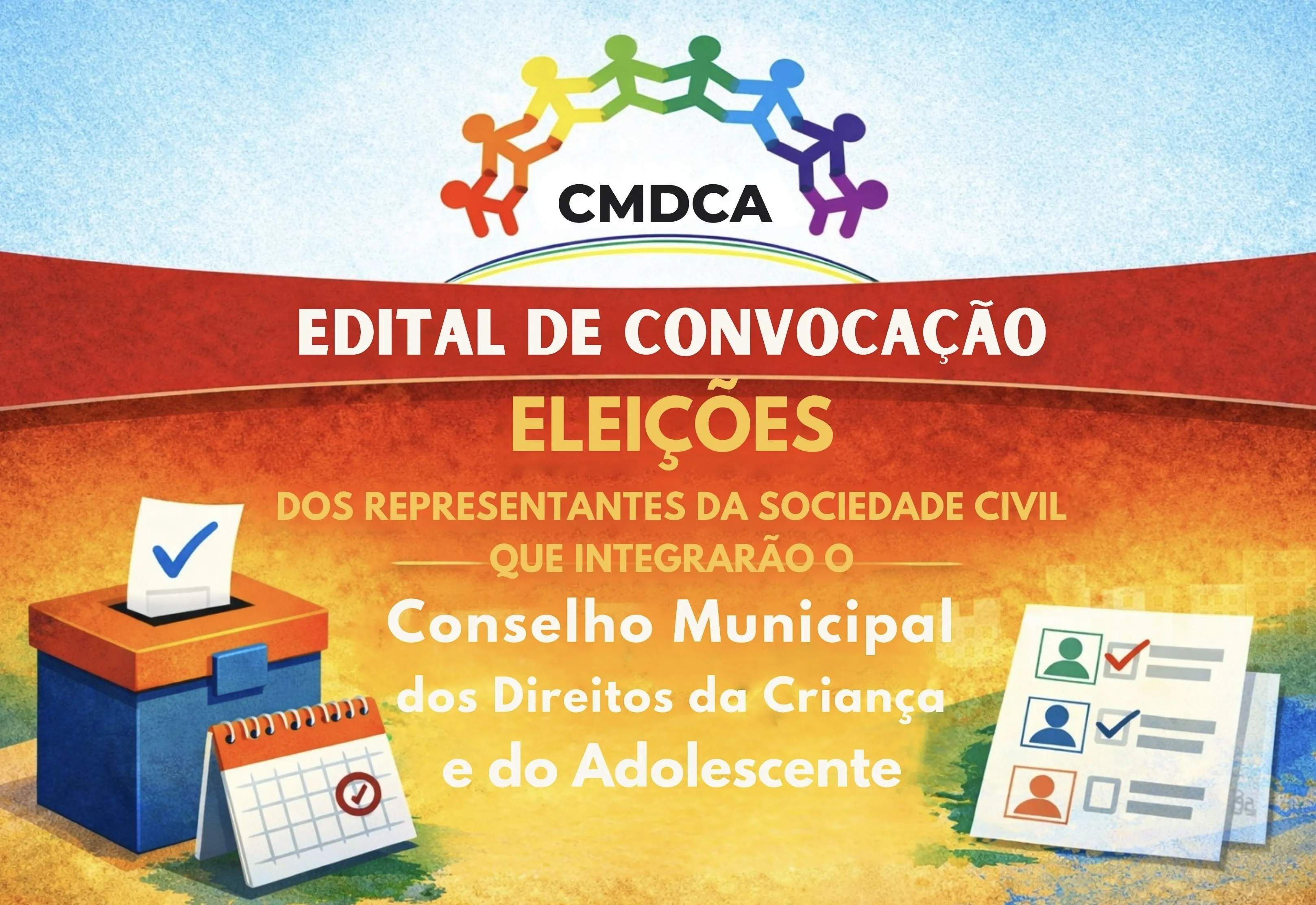 CMDCA de Taiúva convoca Assembleia para Eleição de representantes da sociedade civil